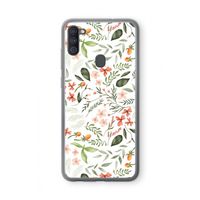 Sweet little flowers: Samsung Galaxy A11 Transparant Hoesje