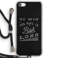 Risk loss: iPhone 5 / 5S / SE Transparant Hoesje met koord