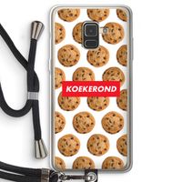 Koekerond: Samsung Galaxy A8 (2018) Transparant Hoesje met koord