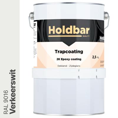 Holdbar Trapcoating Verkeerswit (RAL 9016) 2,5 kg