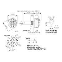 TRU COMPONENTS TC-DS1X12P TC-DS1X12P Draaischakelaar 0.35 A Schakelposities 12 12 x 30 ° 1 stuk(s)