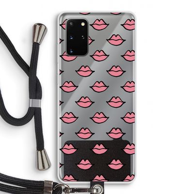 Lipjes: Samsung Galaxy S20 Plus Transparant Hoesje met koord