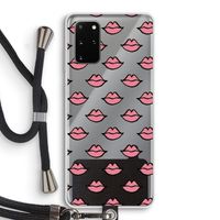 Lipjes: Samsung Galaxy S20 Plus Transparant Hoesje met koord