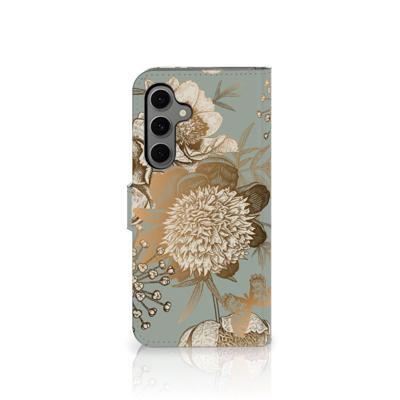 Hoesje voor Samsung Galaxy S24 FE Vintage Bird Flowers