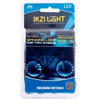 IKZI Wielverlichting voor 2 wielen groene leds - thumbnail