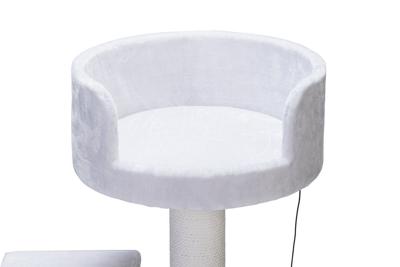 Krabmeubel pluche 50x50x92cm wit - Designed by lotte