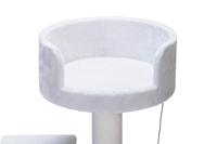 Krabmeubel pluche 50x50x92cm wit - Designed by lotte