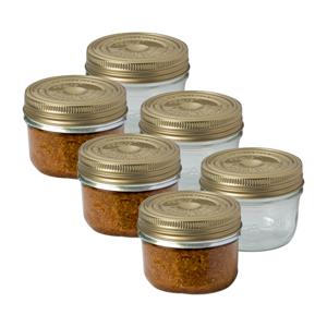 Weckpot/inmaakpot - 6x - met schroefdeksel - 200 ml - Le Parfait