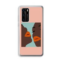 Orange lips: Huawei P40 Transparant Hoesje