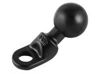 RAM Mount Motorcycle Base with 9mm Hole and 1" Ball - thumbnail