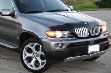 Motorkapsteenslaghoes BMW X5 2000-2006 zwart PB901321