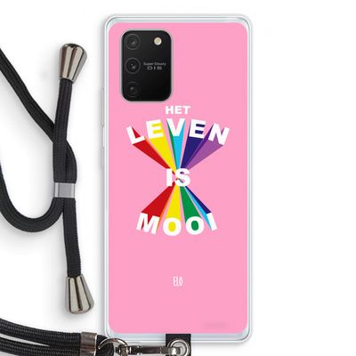 Het Leven Is Mooi: Samsung Galaxy S10 Lite Transparant Hoesje met koord