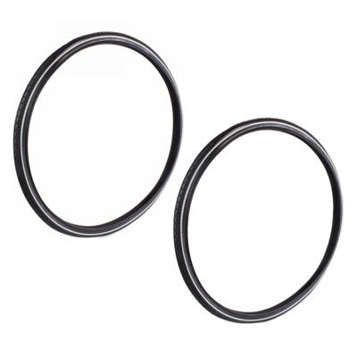 Benson Buitenband - 2x - 28 x 1 5/8 x 1 3/8 - zwart - anti-lek - reflectie - 37-622
