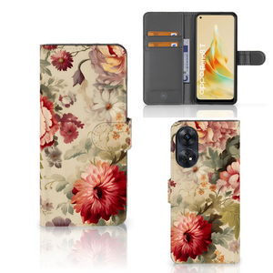 Hoesje voor OPPO Reno8 T 4G Bloemen