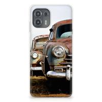 Motorola Edge 20 Lite | Siliconen hoesje | met foto Vintage Auto