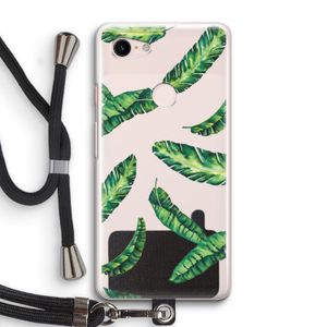 Lange bladeren: Pixel 3 Transparant Hoesje met koord
