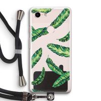 Lange bladeren: Pixel 3 Transparant Hoesje met koord