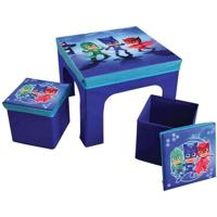 Fun House Pyjamasque Set Table + 2 opvouwbare opslag krukken voor Kid