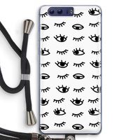 Eye pattern #2: Honor 9 Transparant Hoesje met koord