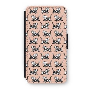 Zwarte poes: iPhone XS Flip Hoesje