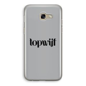 Topwijf Grijs Zwart: Samsung Galaxy A5 (2017) Transparant Hoesje