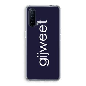 Gijweet: OnePlus Nord CE 5G Transparant Hoesje