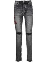 Ksubi jean skinny Van Winkle à effet taches de peinture - Gris