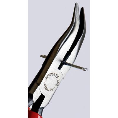 Knipex 25 21 160 Platte rondbektang Elektronica en fijnmechanica 40° gebogen Vanadium elektrostaal 160 mm