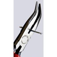 Knipex 25 21 160 Platte rondbektang Elektronica en fijnmechanica 40° gebogen Vanadium elektrostaal 160 mm