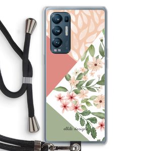 Sweet heaven geometrics: Oppo Find X3 Neo Transparant Hoesje met koord