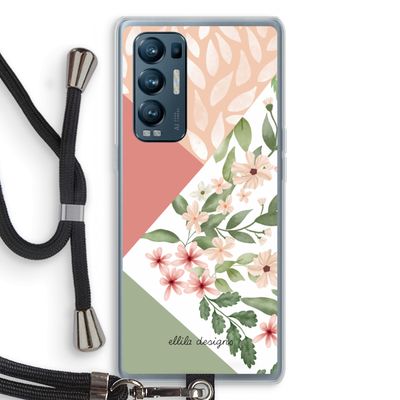 Sweet heaven geometrics: Oppo Find X3 Neo Transparant Hoesje met koord