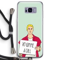 Gimme a call: Samsung Galaxy S8 Transparant Hoesje met koord
