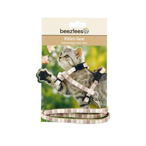 Beeztees Nylon Kittenhalsband - Beige - 15-33 cm