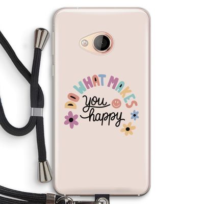 Happy days: HTC U Play Transparant Hoesje met koord