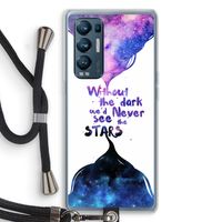 Stars quote: Oppo Find X3 Neo Transparant Hoesje met koord