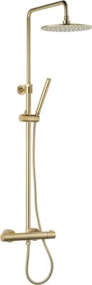Ben Lavion 250 Cool regendoucheset Ø25cm geborsteld messing pvd