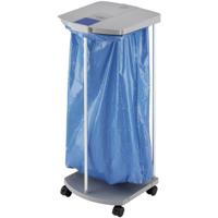 Hailo 0912-210 Recyclingzakhouder 120 l Aluminium (b x h x d) 43 x 97 x 450 cm Grijs Verrijdbaar 1 stuk(s)