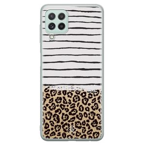 Samsung Galaxy A22 4G siliconen hoesje - Leopard lines