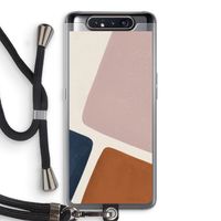 Geo #2: Samsung Galaxy A80 Transparant Hoesje met koord