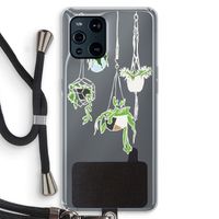 Hang In There: Oppo Find X3 Pro Transparant Hoesje met koord