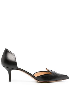 Francesco Russo escarpins Dorsay en cuir 55 mm - Noir