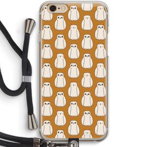Uilen: iPhone 6 / 6S Transparant Hoesje met koord