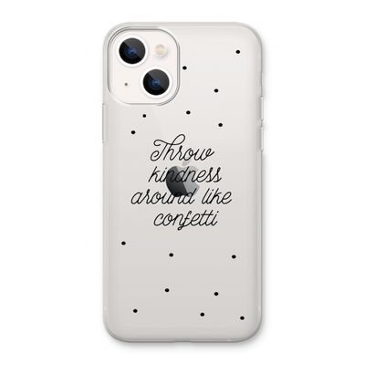 Confetti: iPhone 13 Transparant Hoesje