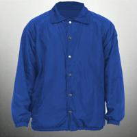 Mens Camo Lilac Fleece Lined Wind-Proof Snap Button Coach Jacket Royal Blue / L