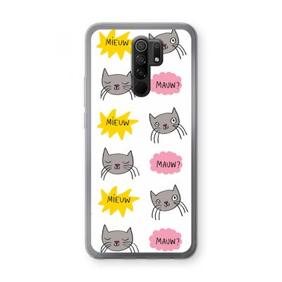 Meow: Xiaomi Redmi 9 Transparant Hoesje