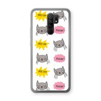 Meow: Xiaomi Redmi 9 Transparant Hoesje