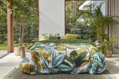 Beddinghouse Beddinghouse Eden Dekbedovertrek Green 200x200/220 cm