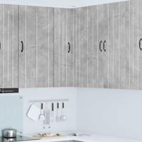 Keukenkast Beton Grijs 57 x 57 x 100 cm Bewerkt hout