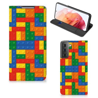 Samsung Galaxy S21 | Hoesje met Magneet | Blokken