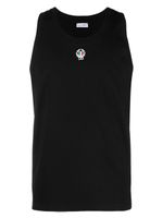 Dolce & Gabbana logo-embroidered tank top - Noir